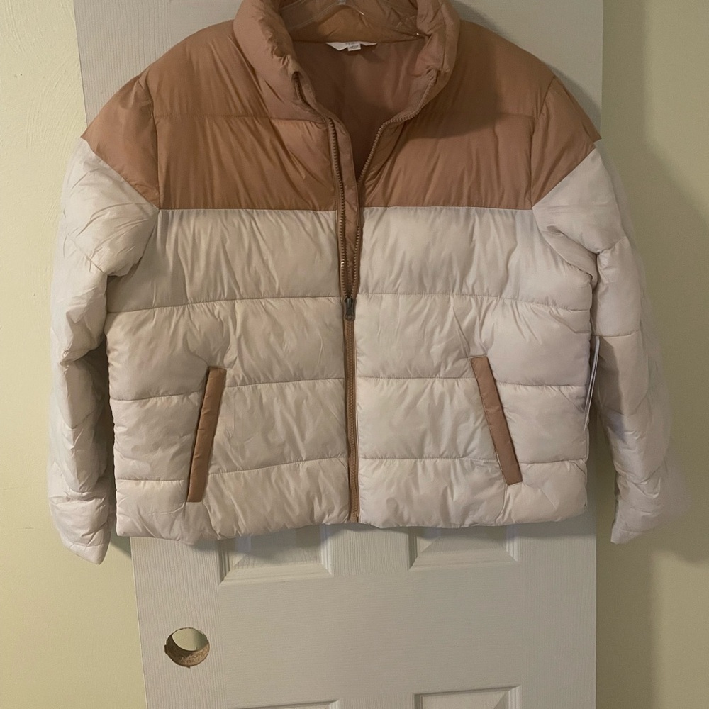 Two-Tone Puffer Jacket